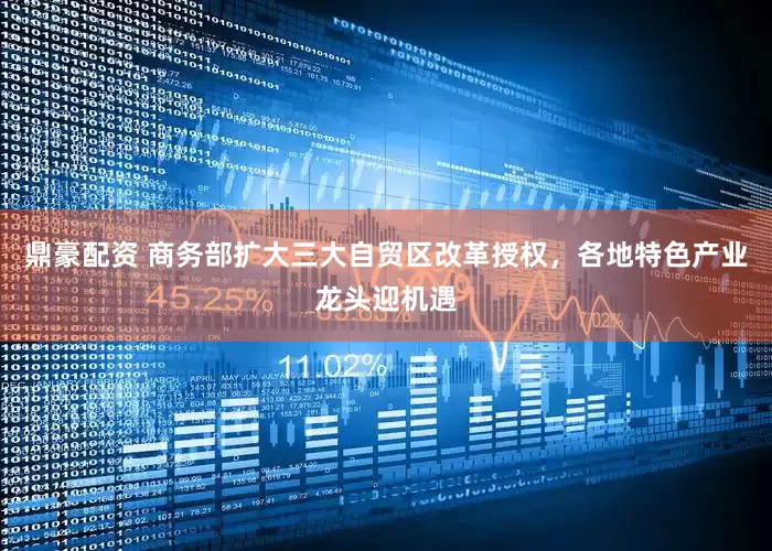 鼎豪配资 商务部扩大三大自贸区改革授权，各地特色产业龙头迎机遇