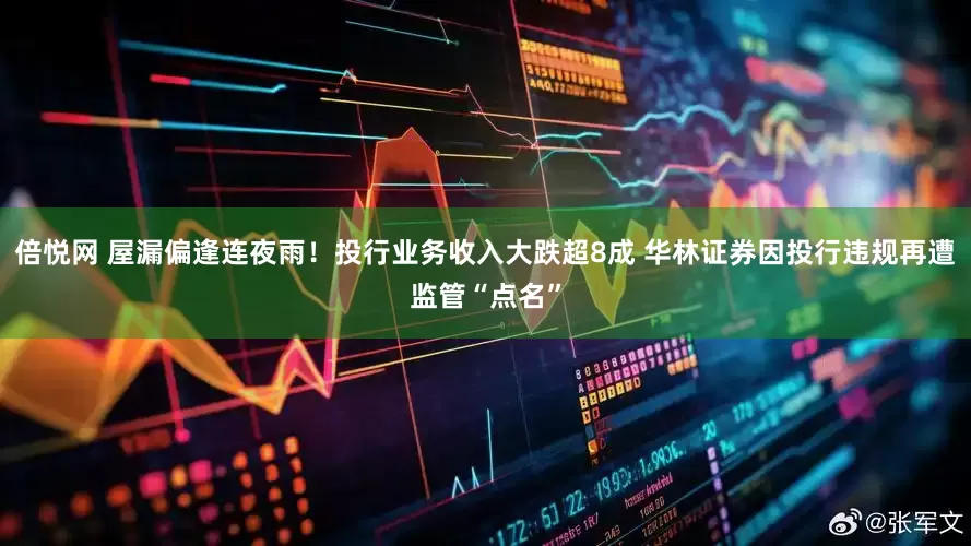 倍悦网 屋漏偏逢连夜雨！投行业务收入大跌超8成 华林证券因投行违规再遭监管“点名”