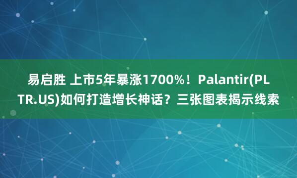 易启胜 上市5年暴涨1700%！Palantir(PLTR.US)如何打造增长神话？三张图表揭示线索